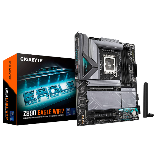 Imagem de PLACA MAE (INTEL) GIGABYTE Z890 EAGLE WIFI7 1.1 DDR5 LGA1851 ULTRA PROCESSORS