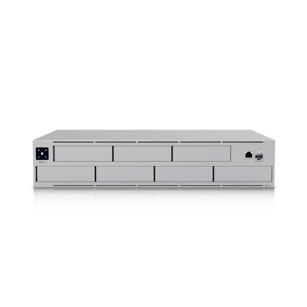 Imagem de STORAGE NAS UBIQUITI 2U 7BAIAS PARA HDD 3.5" OU SSD 2.5" 01SFP+ 10GB MAIS 01LAN GIGA UNAS-PRO RACK