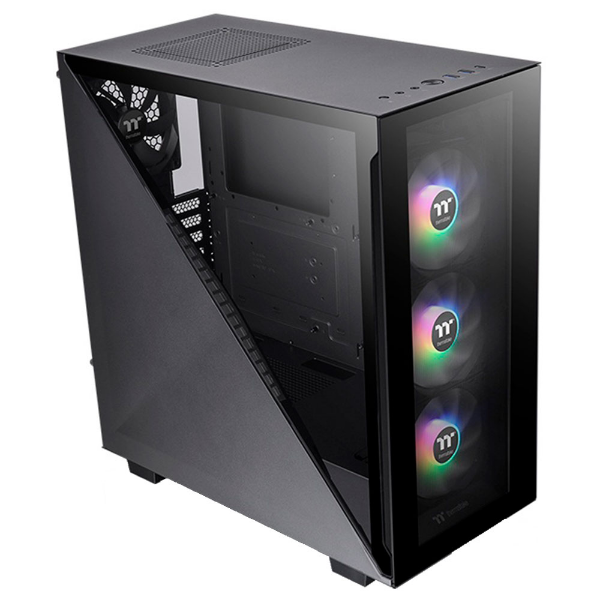 Imagem de GABINETE GAMER THERMALTAKE DIVIDER 300 TG ARGB PRETO C/ 2 FANS - CA-1S2-00M1WN-01