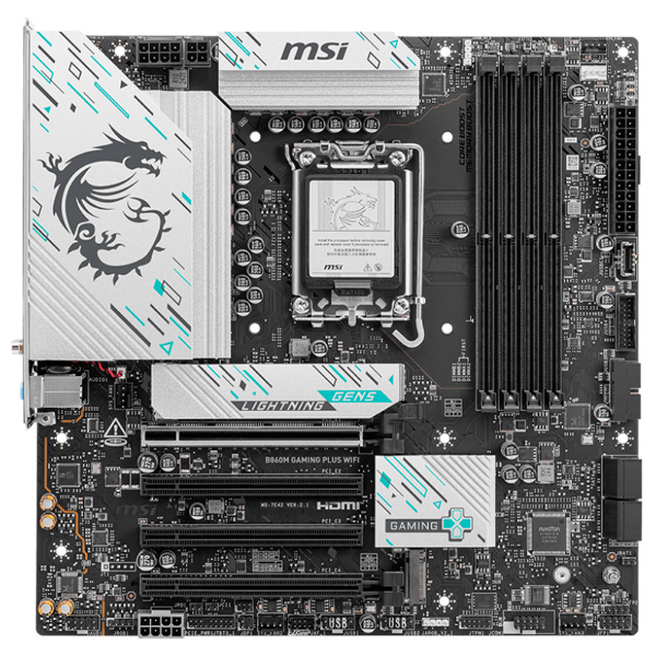 Imagem de PLACA MAE MSI B860M GAMING PLUS WIFI DDR5 LGA1851 ULTRA PROCESSORS