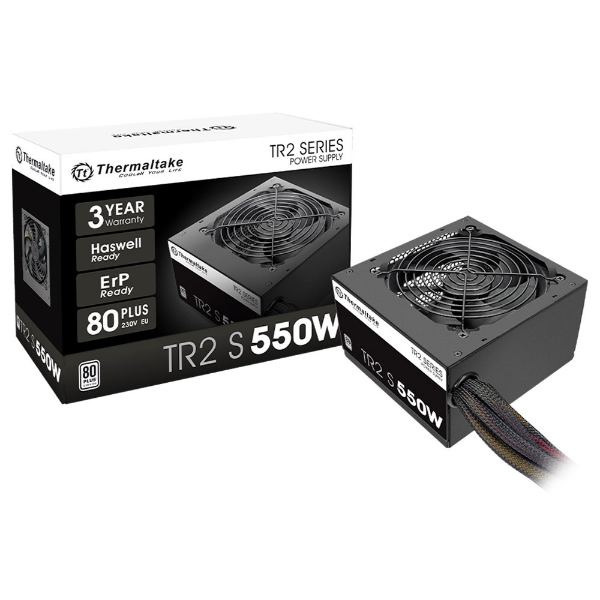 Imagem de FONTE DE ALIMENTACAO THERMALTAKE 550W TR2 S 80 PLUS ATX 3.0 - PS-TRS-0550NNFAWB-1