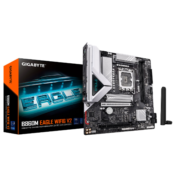 Imagem de PLACA MAE GIGABYTE B860M EAGLE WIFI6 V2 1.0 DDR5 LGA1851 ULTRA PROCESSORS