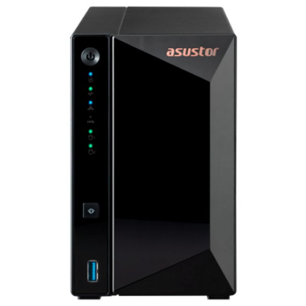Imagem de STORAGE NAS ASUSTOR TORRE S/HD 2 BAIAS REALTEK RTD1619B 1 PORTA LAN 2.5GB - AS3302T V2-BR