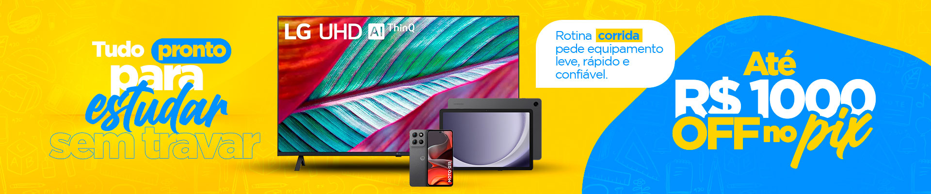 Tudo pronto para estudar