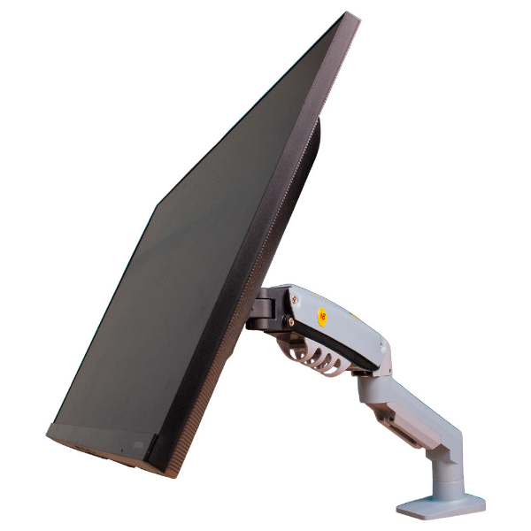 Imagem de SUPORTE MONITOR NORTH BAYOU PISTAO A GAS MORSA 17" A 30" CINZA - NB-F80-XV