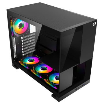GABINETE GAMER REDRAGON ETERNAL SEM FAN PRETO CA-612B