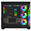 Imagem de GABINETE GAMER REDRAGON TESSERACT RGB SEM FAN PRETO CA-614B