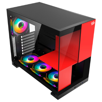 GABINETE GAMER REDRAGON ETERNAL SEM FAN PRETO CA-612BR