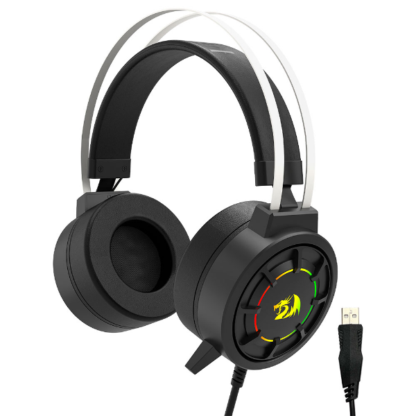 Imagem de HEADSET GAMER REDRAGON GRENDEL RGB PRETO USB H314-RGB