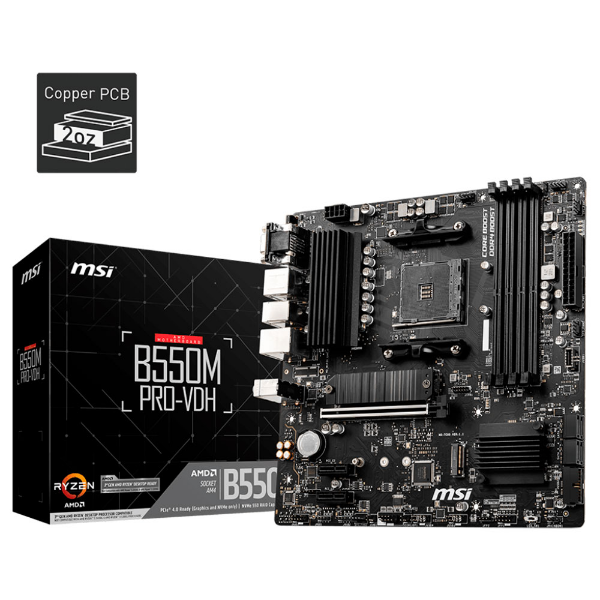 Imagem de PLACA MAE (AMD) MSI B550M PRO-VDH DDR4 AM4
