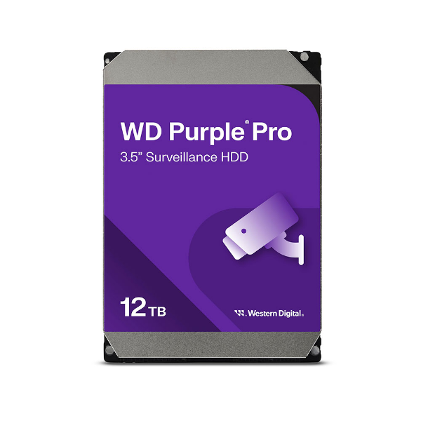 Imagem de HD WD PURPLE PRO 12 TB PARA SEGURANCA / VIGILANCIA / DVR - WD122PURP