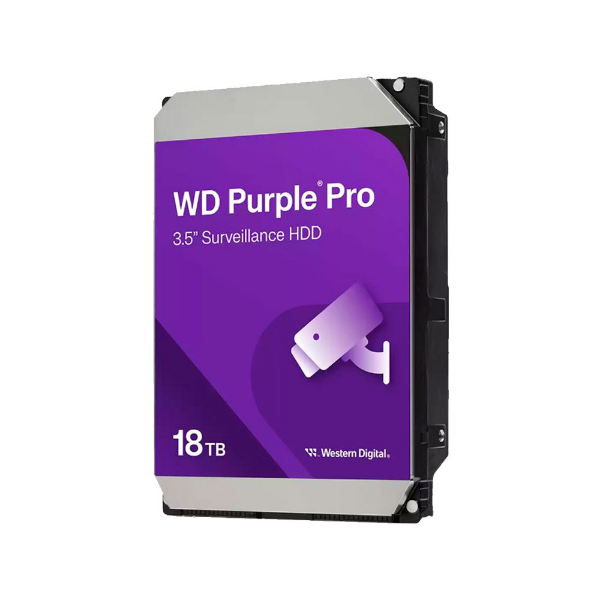 Imagem de HD WD PURPLE PRO 18 TB PARA SEGURANCA / VIGILANCIA / DVR - WD181PURP