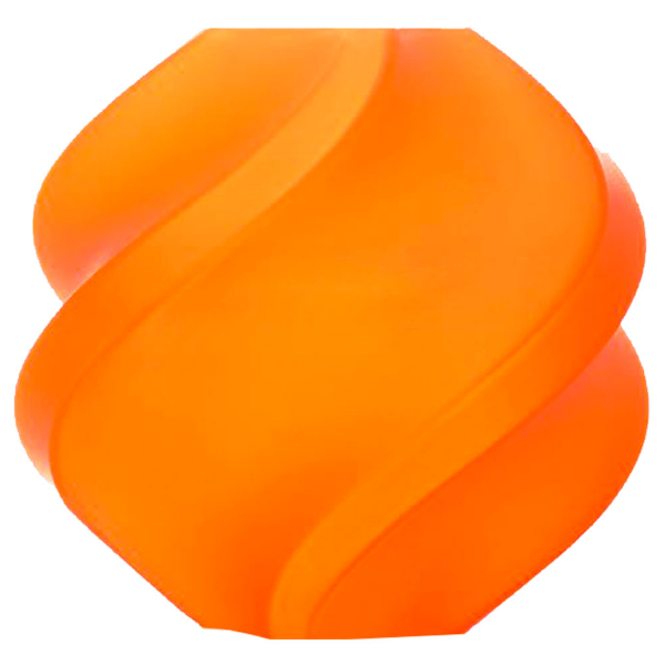 Imagem de FILAMENTO BAMBU LAB PLA TRANSLUCIDO LARANJA COM CARRETEL REUTILIZAVEL 1,75MM -  A17-A0-1.75-1000-SPL