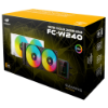 Imagem de WATER COOLER C3TECH 240MM FC-W240BKV2 PRETO ARGB