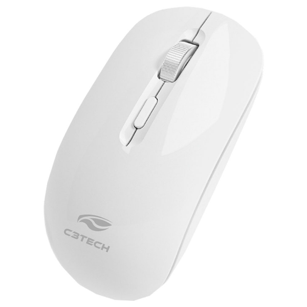 Imagem de MOUSE C3TECH SEM FIO RECARREGAVEL BLUETOOTH E RECEPTOR M-BT80WH