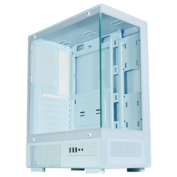 Imagem de GABINETE GAMER K-MEX AQUARIO CG-W200 MEDUSA MICRO ATX BRANCO SEM FAN