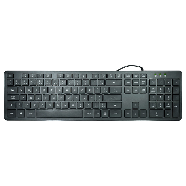 Imagem de TECLADO K-MEX MULTIMIDIA ABNT SLIM KMWG28 USB PRETO