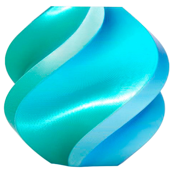 Imagem de FILAMENTO BAMBU LAB PLA SILK BLUE HAWAII COM CARRETEL, 1,75MM -  A05-T4-1.75-1000-SPL