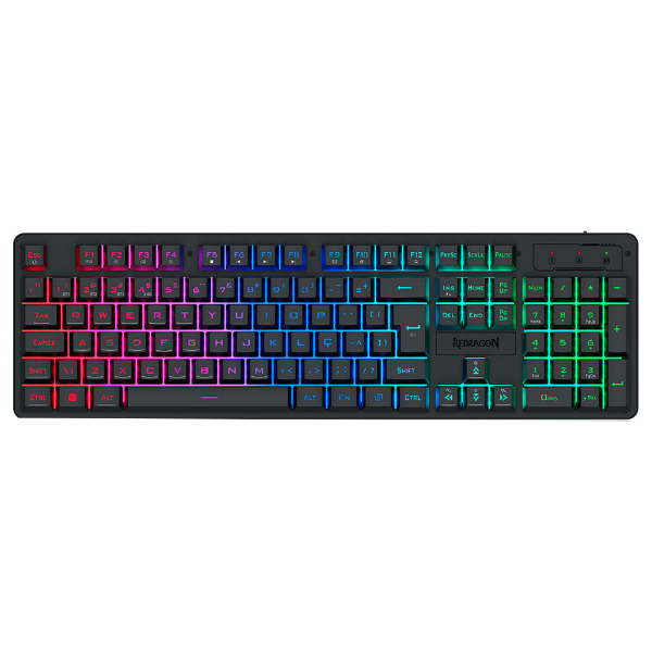 Imagem de TECLADO REDRAGON MEMBRANA GAMER NETHERBANE PRO K521RGB-KS PT