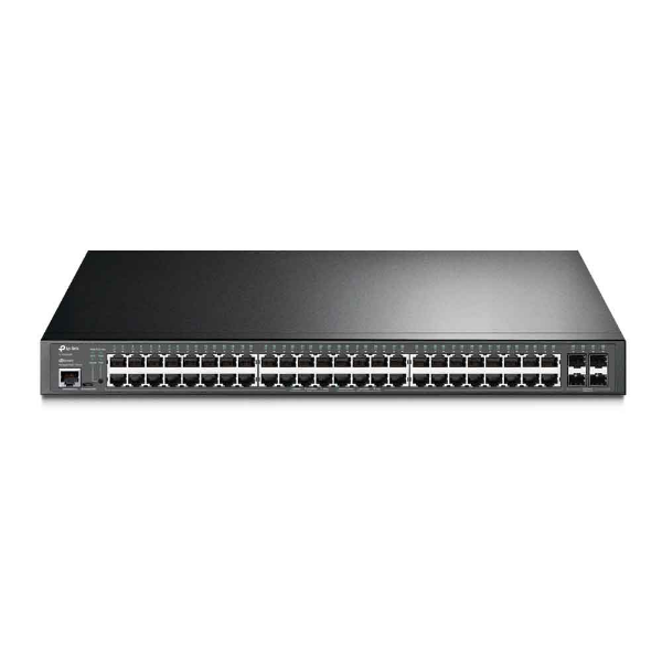 Imagem de SWITCH GERENCIAVEL DE 52P GIGABIT JETSTREAM L2+ 48P POE+ E 4 SLOTS SFP TP-LINK TL-SG3452P