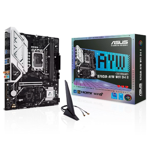 Imagem de PLACA MAE (INTEL) ASUS B760M-AYW WIFI D4 II DDR4 LGA1700 12° 13° E 14° GERACAO