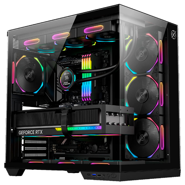 Imagem de GABINETE GAMER KALKAN SKYE PRETO SEM FAN KLK00041