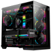 Imagem de GABINETE GAMER KALKAN SAGA RGB PRETO SEM FAN KLK00044