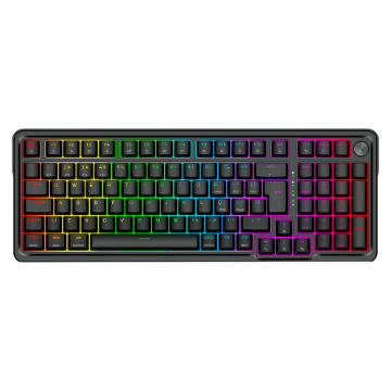Teclado Redragon Mecanico Gamer Eisa Pro RGB Preto Switch Dust-proof Brown sem Fio