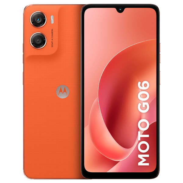 Imagem de SMARTPHONE MOTOROLA G06 XT2535-1 6,9" HD+/ 4G/ 4GB/ 256GB/ ANDROID 15/ LARANJA