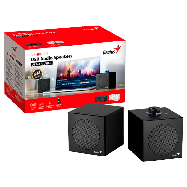 Imagem de CAIXA DE SOM GENIUS SP-HF300U PRETA USB A+C