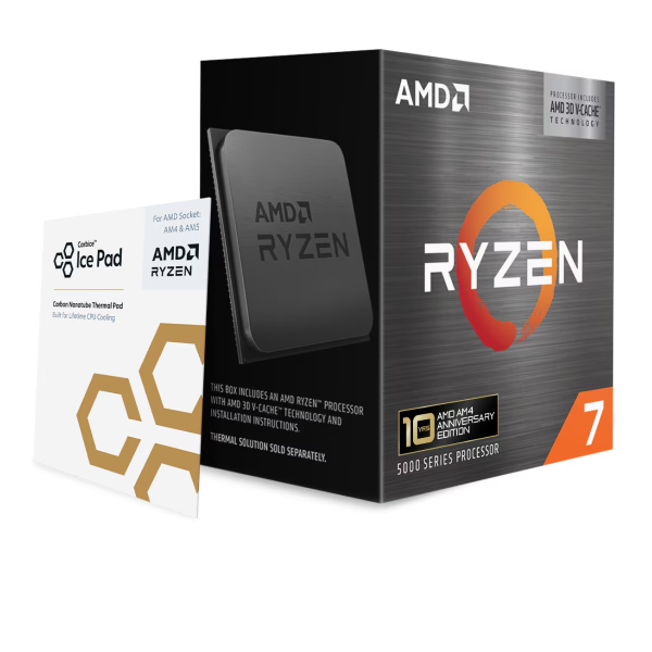 Imagem de PROCESSADOR AMD RYZEN 7 5800X3D 3.4GHz (TURBO 4.5GHz) 96MB CACHE AM4 100-100000651POF