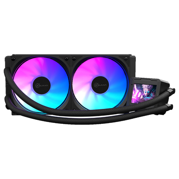 Imagem de WATER COOLER KALKAN AURA LCD 240MM PRETO ARGB KLK00102