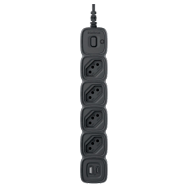 Imagem de FILTRO DE LINHA INTELBRAS 4T E 2 USB 20W EPE 2004 USB PRETO - 4300954
