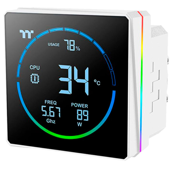 Imagem de WATER COOLER THERMALTAKE TH360-S V3 ARGB SYNC SNOW 3*ARGB 120MM - CL-W472-PL12SW-A #