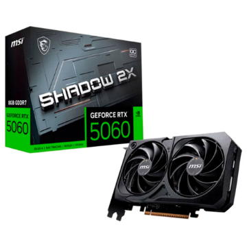 Placa de Video MSI Geforce RTX 5060 Shadow 2X Oc 8GB GDDR7 128BITS