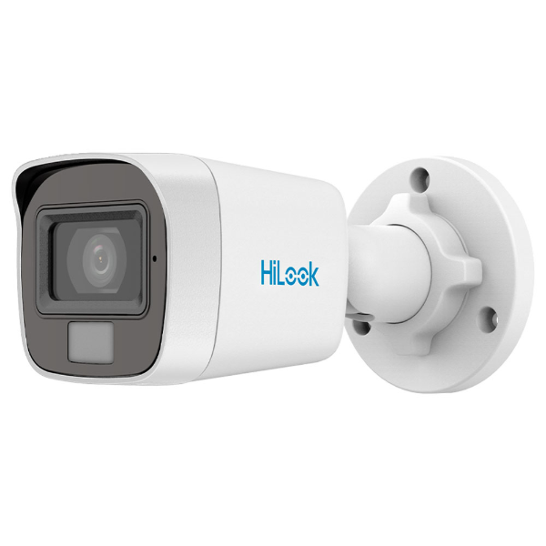 Imagem de Camera Hikvision Analogica ColorVu Smart Hybrid Ligth 2MP Full HD Bullet 2.8mm IR 20m MIc Embutido IP66 THC-B129-LPS