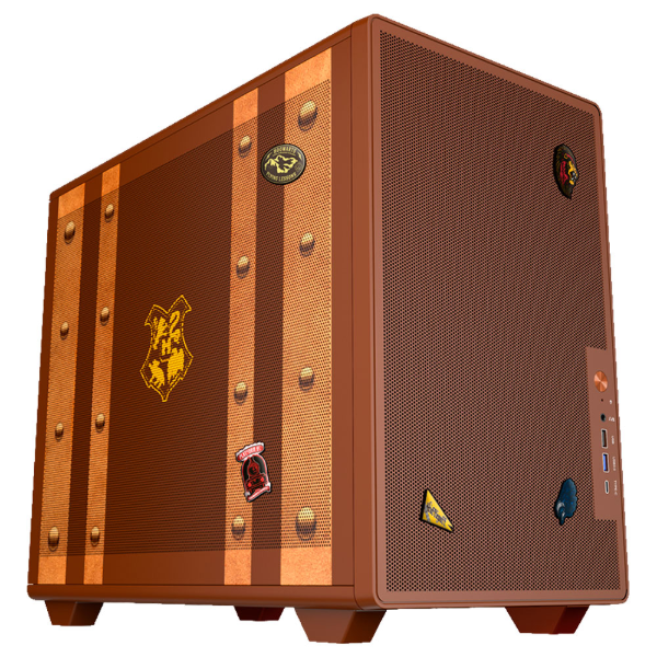 Imagem de GABINETE GAMER REDRAGON HARRY PORTER MAGIC TRUNK COM IMAS DECORATIVOS HP-945