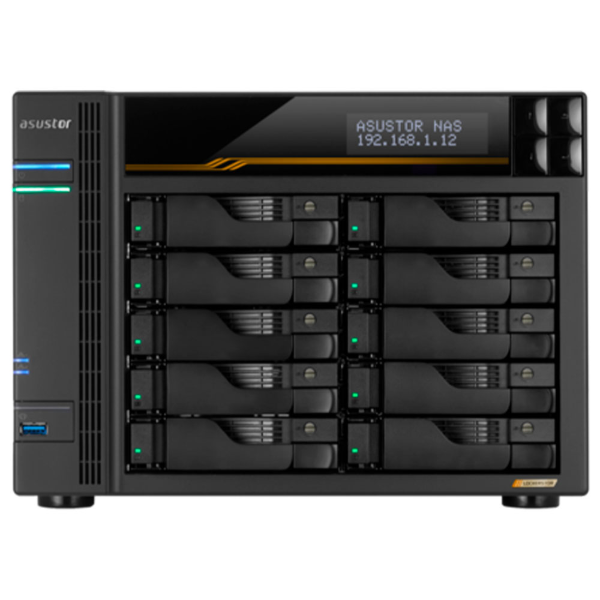 Imagem de Kit Storage NAS ASUSTOR AS6810T-BR  10 baias - HD Seagate IronWolf NAS  12 TB