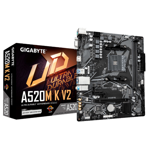 Imagem de PLACA MAE (AMD) GIGABYTE A520M K V2 1.2 DDR4 AM4
