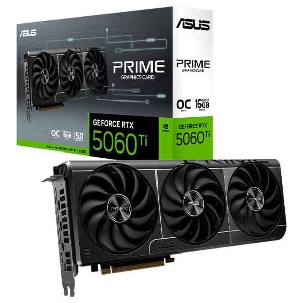 Imagem de PLACA DE VIDEO ASUS GEFORCE RTX 5060 TI OC PRIME 16GB GDDR7 128BITS 90YV0MH2-M0NA00
