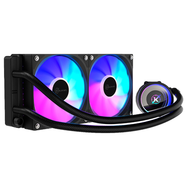 Imagem de WATER COOLER KALKAN AURA LITE  240MM ARGB PRETO KLK00098