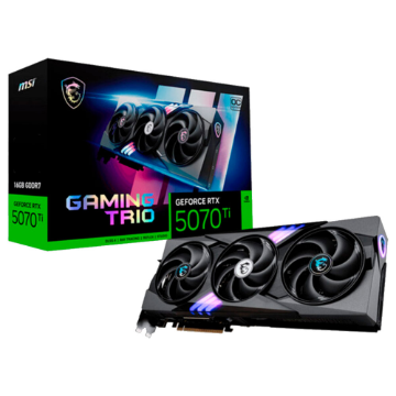 PLACA DE VIDEO MSI GEFORCE RTX 5070 TI GAMING TRIO OC 16GB GDDR7 256BITS 912-V531-272