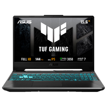 NOTEBOOK ASUS TUF A15 15,6" FHD FA506NCG-HN217W/ R7-7445HS/ 16GB/ 512GB/ WIN 11 HOME/ RTX 3050 4GB