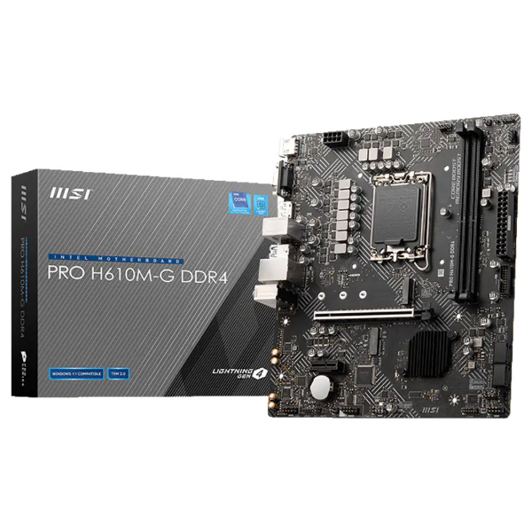 Imagem de PLACA MAE (INTEL) MSI PRO H610M-G DDR4 LGA1700 12° 13° E 14° GERACAO