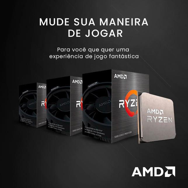 PC gamer Ryzen 5 5600g ou 5600 somos loja novo com garantia